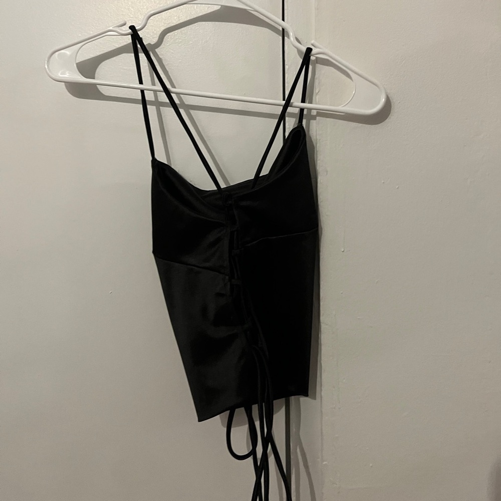 Black Crop top